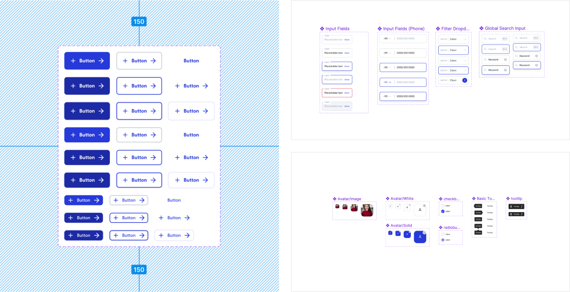 Hiring Cycle Some fundamental components from the design system file